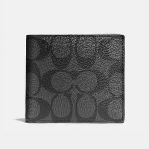 Double Billfold Wallet In Signature Canvas